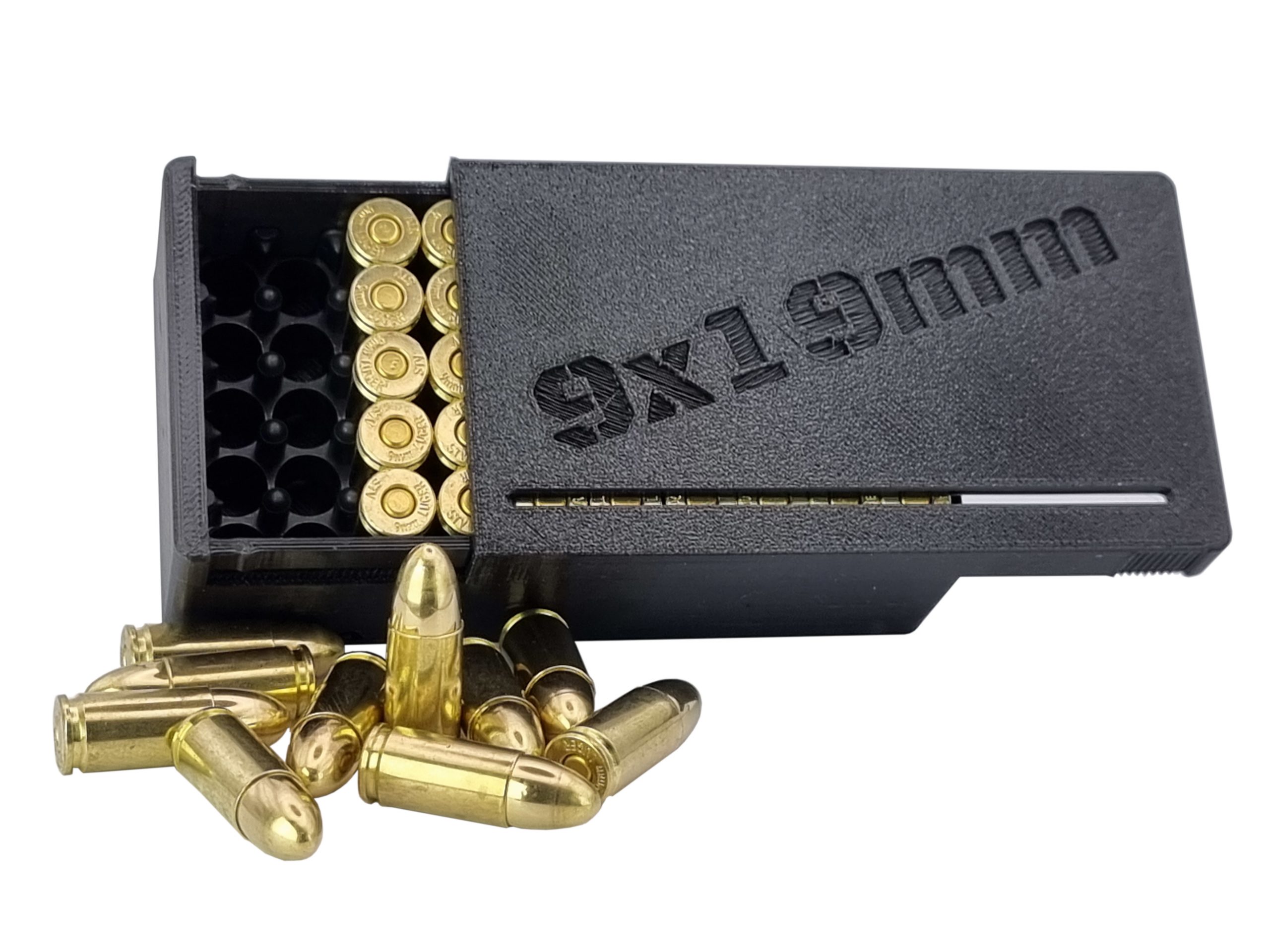 Pudełko na amunicję 9mm - czarne