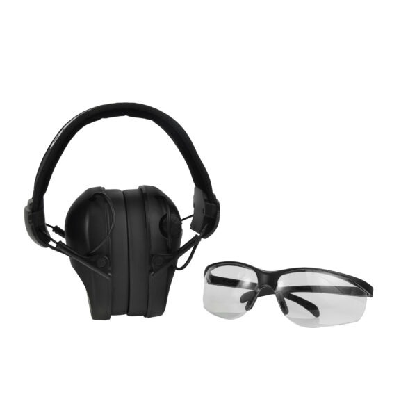 Ochronniki słuchu aktywne RealHunter ACTiVE PRO + okulary