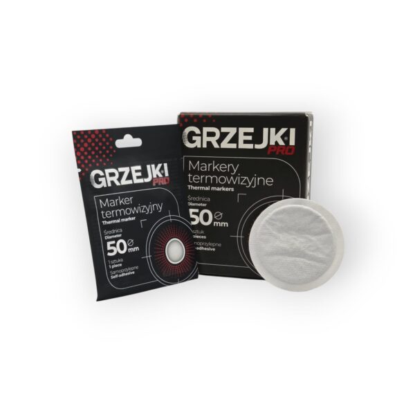 Marker termowizyjny GRZEJKI PRO | GP01 | samoprzylepny | 50mm