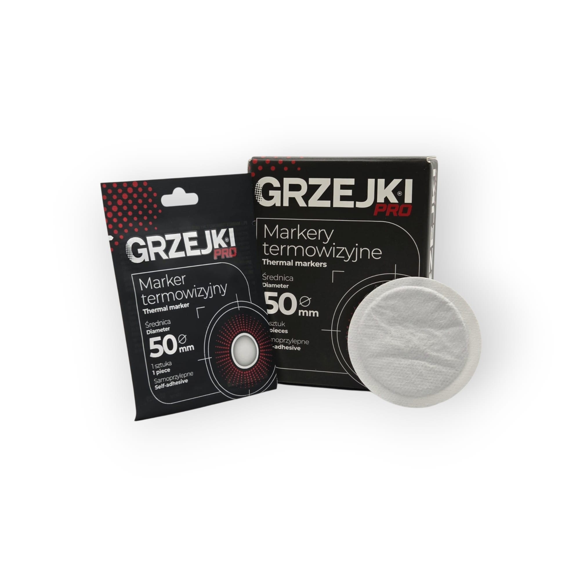 Marker termowizyjny GRZEJKI PRO | GP01 | samoprzylepny | 50mm